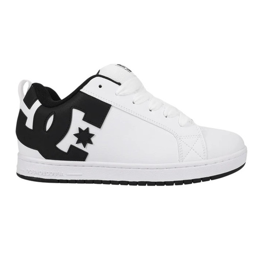 DC Court Graffik White/Black/Black [Size: US 9] [Colour: White]
