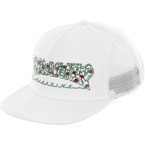 Thrasher Hat Trucker Roses White