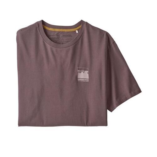 Patagonia Tee Alpine Icon Regenerative Organic Pilot Cotton Dusky Brown [Size: Mens Medium]