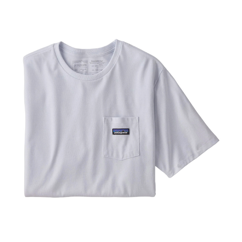 Patagonia Tee P-6 Label Pocket Responsibili-Tee White [Size: Mens XX Large]