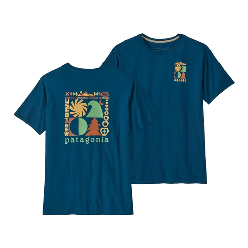 Patagonia Tee Spirited Season Organic Lagom Blue [Size: Mens Medium]
