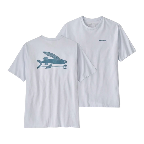 Patagonia Tee Flying Fish Responsibili-Tee White [Size: Mens Medium]