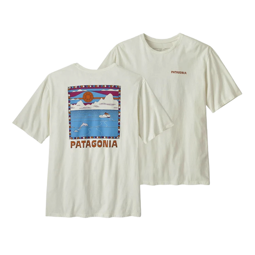 Patagonia Tee Summit Swell Organic Birch White [Size: Mens Medium]