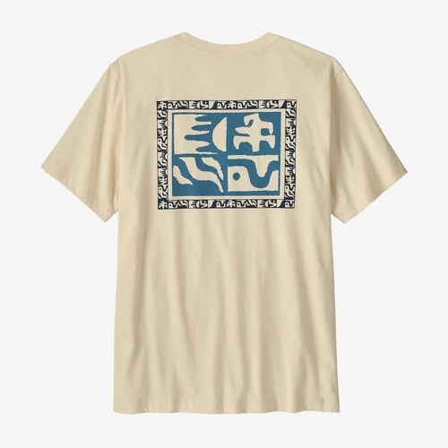 Patagonia Tee Mother Rays Undyed Natural [Size: Mens Medium] [Colour: White]