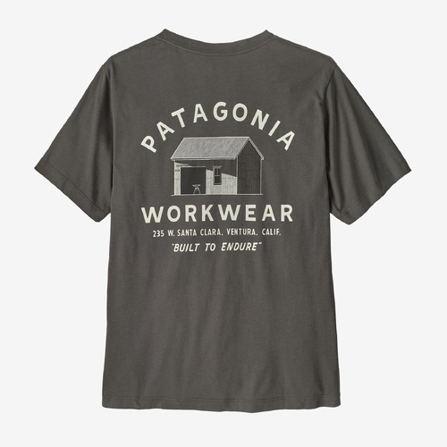 Patagonia Tee Forge Born Forge Grey [Size: Mens Large] [Colour: Grey]