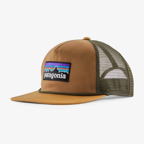 Patagonia Hat Airfarer Cap P-6 Logo Deer Brown