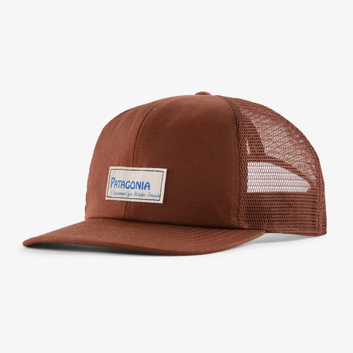 Patagonia Hat Relaxed Trucker Water People Label Dried Vanilla