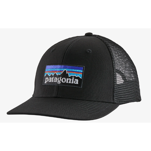 Patagonia Hat P-6 Logo Trucker Black
