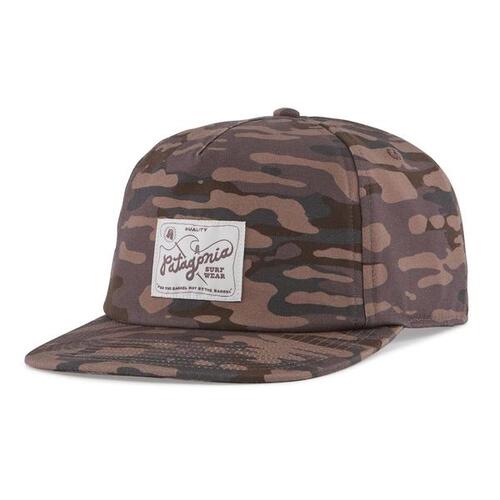 Patagonia Hat Quality Surf Label Funfarer Iceberg Melt Small Logwood Brown