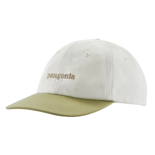 Patagonia Hat Fitz Roy Icon Trad Cap Text Birch White/Gumtree Green