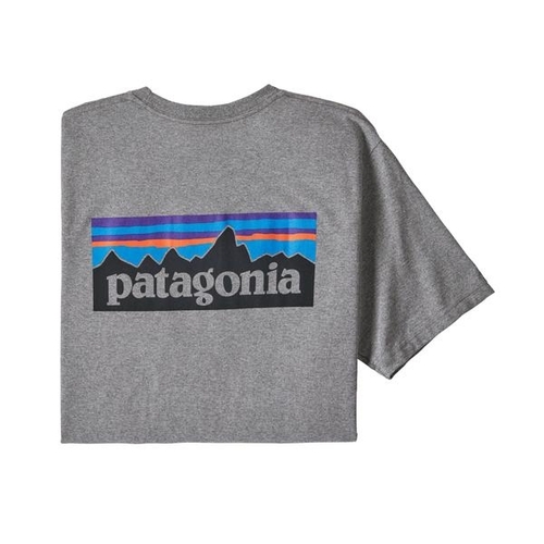 Patagonia Tee P-6 Logo Gravel Heather [Size: Mens Medium]