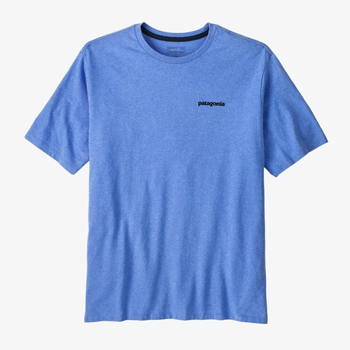 Patagonia Tee P-6 Logo Responsibili-Tee Abundant Blue [Size: Mens Small] [Colour: Blue]