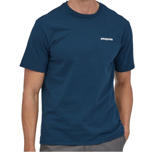 Patagonia Tee P-6 Logo Responsibili-Tee Crater Blue [Size: Mens Medium]
