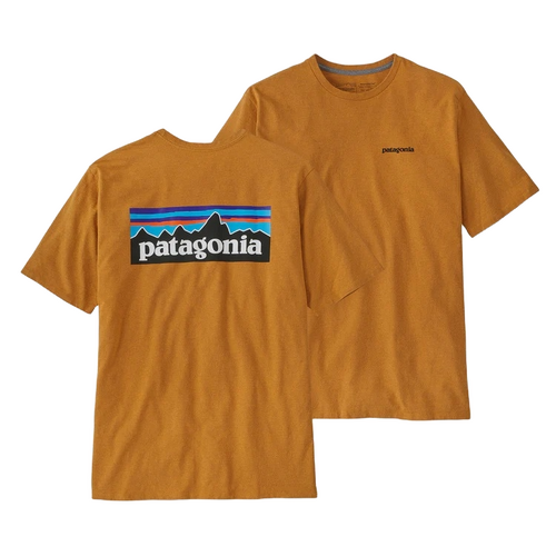 Patagonia Tee P-6 Logo Responsibili-Tee Dried Mango [Size: Mens Small]