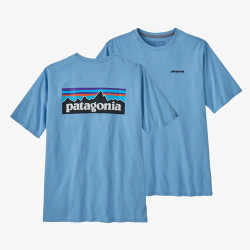 Patagonia Tee P-6 Logo Responsibili-Tee Lago Blue