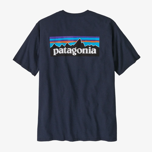 Patagonia Tee P-6 Logo Responsibili-Tee New Navy [Size: Mens Medium] [Colour: Blue]