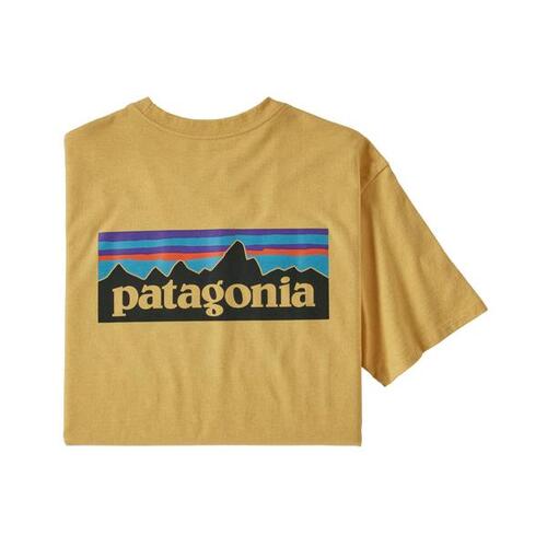 Patagonia Tee P-6 Logo Responsibili-Tee Surfboard Yellow [Size: Mens Medium]