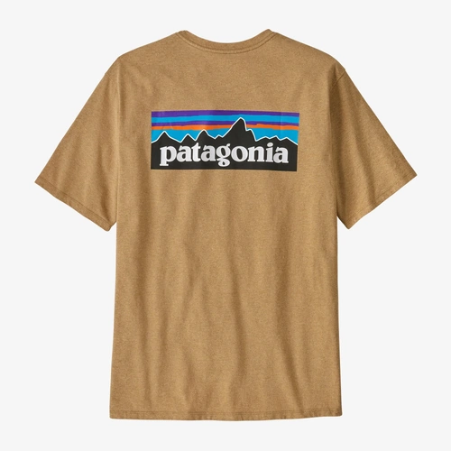 Patagonia Tee P-6 Responsibili-Tee Talon Gold [Size: Mens Small] [Colour: Yellow]