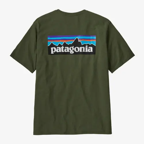 Patagonia Tee P-6 Logo Responsibili-Tee Torrey Pine Green [Size: Mens Large] [Colour: Green]
