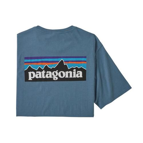 Patagonia Tee P-6 Organic Pigeon Blue [Size: Mens Medium]