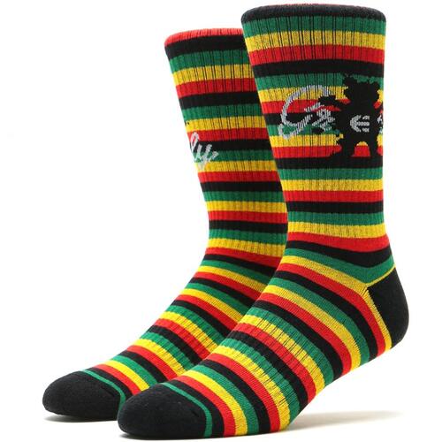 Etnies Socks Grizzy Colab Rasta Stripe Mens US 8-11
