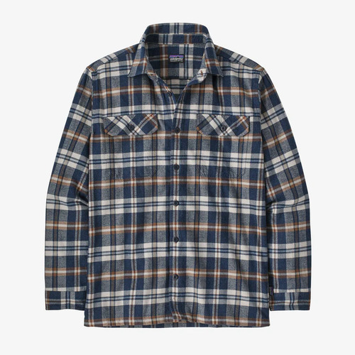Patagonia Shirt Fjord Flannel Midweight Fields New Navy [Size: Mens Medium]