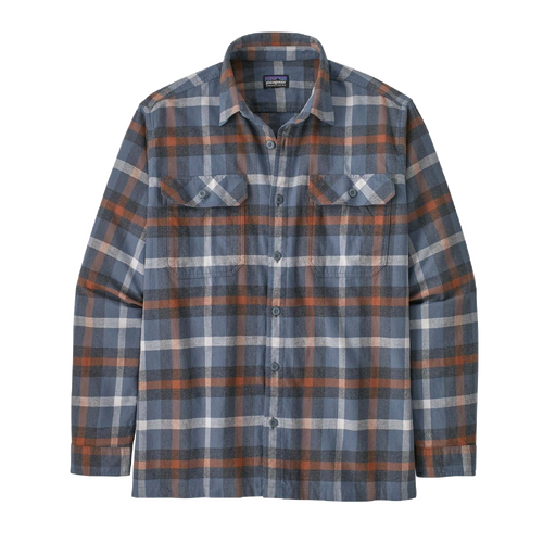 Patagonia Shirt Fjord Flannel MW Organic Cotton Forage/Plume Grey [Size: Mens Small]