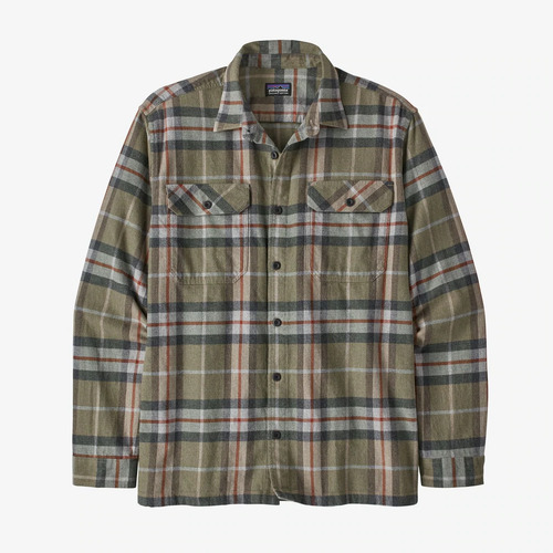 Patagonia Shirt L/S Fjord Flannel Sage Khaki [Size: Mens Medium]