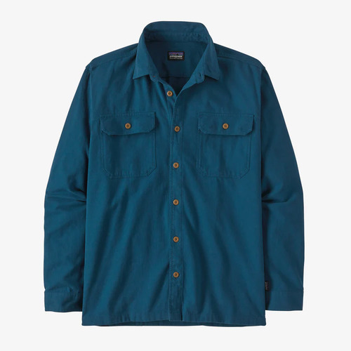 Patagonia Shirt Midweight Fjord Flannel Lagom Blue [Size: Mens Medium]