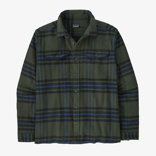 Patagonia Shirt Fjord Flannel Whole Weave Old Growth Green [Size: Mens Medium] [Colour: Green]