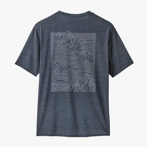 Patagonia Tee Cap Cool Daily Graphic Stratasphire Smolder Blue X-Dye [Size: Mens X Large] [Colour: Blue]