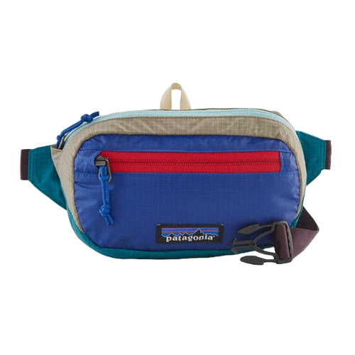 Patagonia Bag Ultralight Black Hole Mini Hip Pack Patchwork Belay Blue