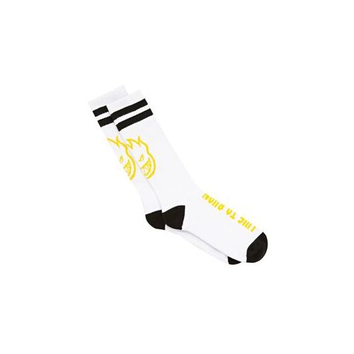 Spitfire Socks Heads Up White/Black/Yellow