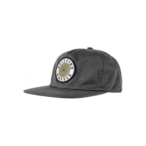 Spitfire Hat OG Swirl Patch Snapback Charcoal