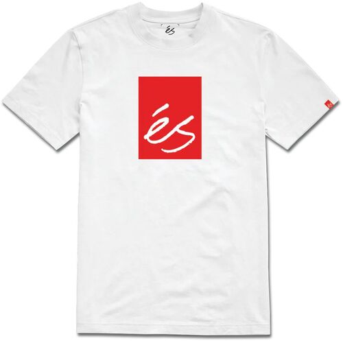 Es Tee Main Block White/Red [Size: Mens Medium]