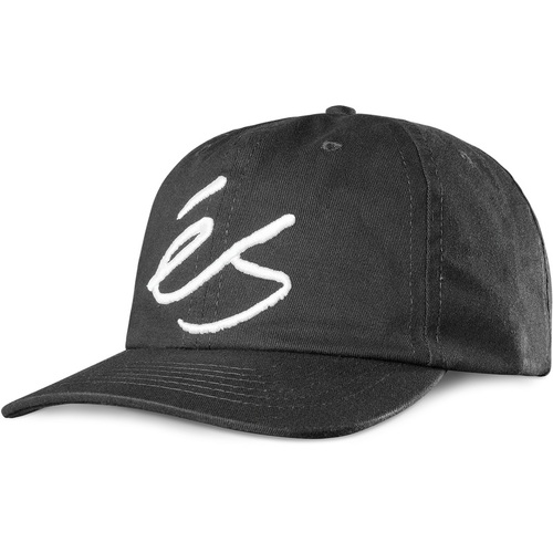 Es Hat Script Snapback Washed Black