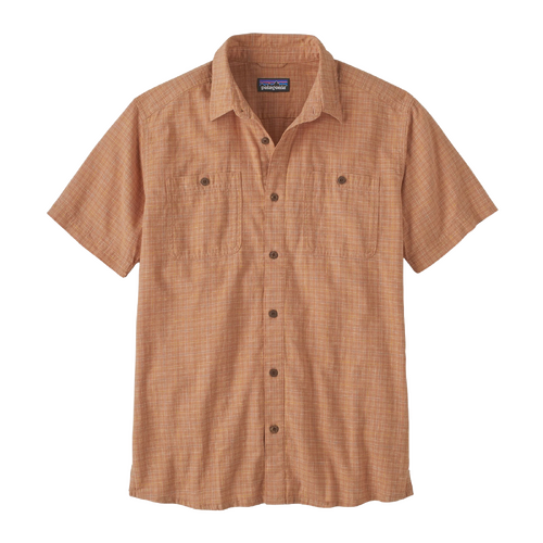 Patagonia Shirt Back Step Rainfall Plaid Trip Brown [Size: Mens Medium]