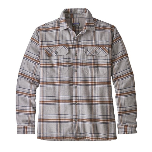Patagonia Shirt Fjord Flannel Activist Feather Grey [Size: Mens Medium]