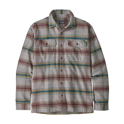 Patagonia Flannel Fjord Defender Feather Grey [Size: Mens Medium]