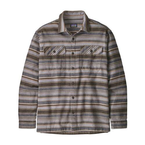 Patagonia Shirt Fjord Flannel Folk Dobby Bristle Brown [Size: Mens Medium]