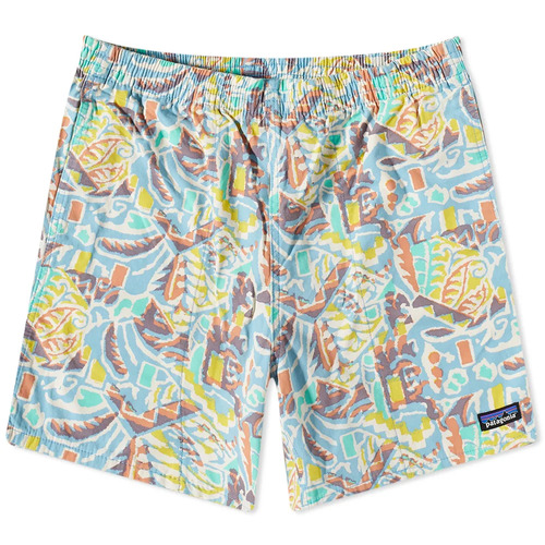 Patagonia Shorts Funhoggers Thriving Planet Lago Blue [Size: Mens Medium]