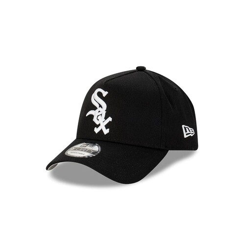 New Era Hat Chicago White Sox Oversize Logo Black/White Snapback