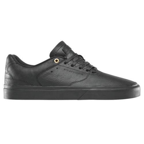 Emerica Reynolds Low Vulc Reserve Leather Black/Black [Size: Mens US 7 / UK 6]
