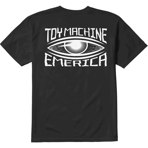 Emerica Tee X Toy Machine Eye Black [Size: Mens Medium]
