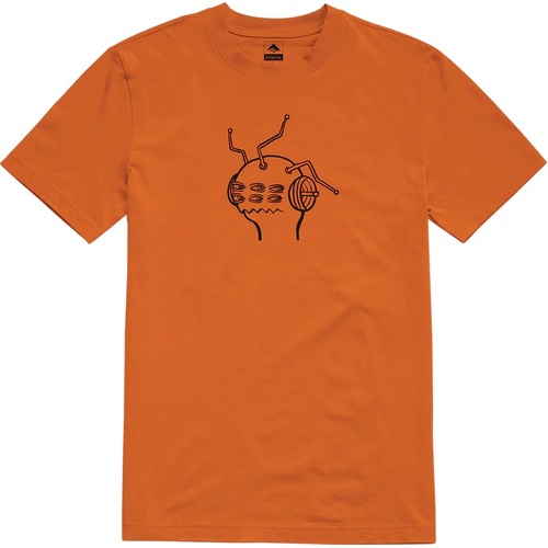 Emerica Tee X Toy Machine Antenna Orange [Size: Mens Small]