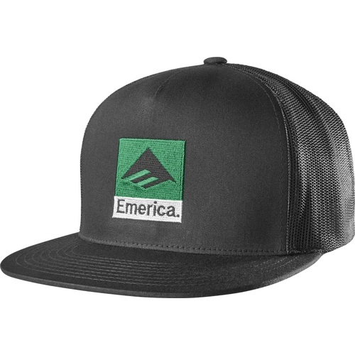 Emerica Hat Classic Snapback Trucker Black