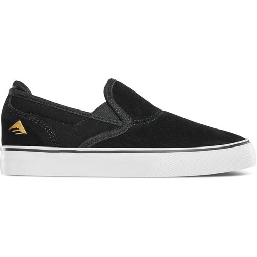 Emerica Youth Wino Slip-On G6 Black/White/Gold [Size: US 1]