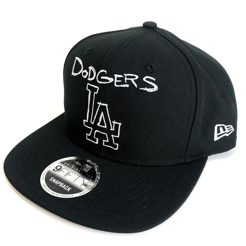 New Era Hat Scribble DIY LA Dodgers 9FIFTY Black