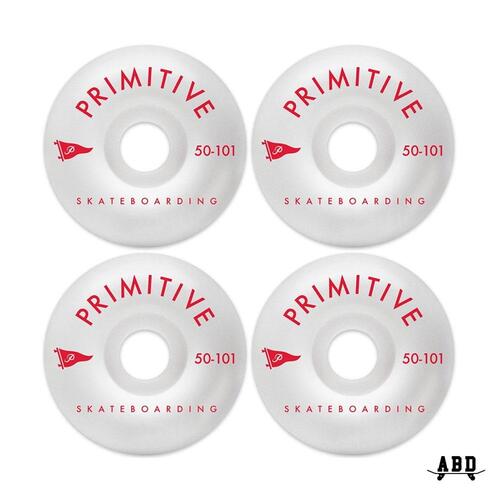 Primitive Wheels Pennant Arch White/Red 50mm