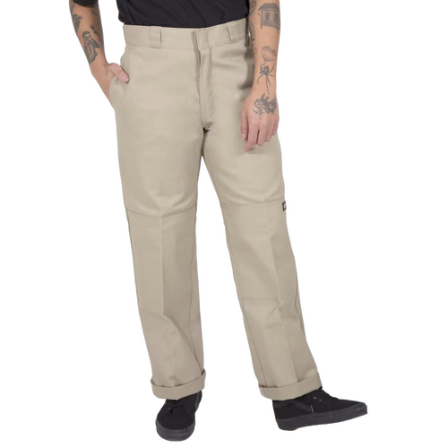 Dickies Pants 85-283 Loose Fit Double Knee Khaki [Size: 30 inch Waist]